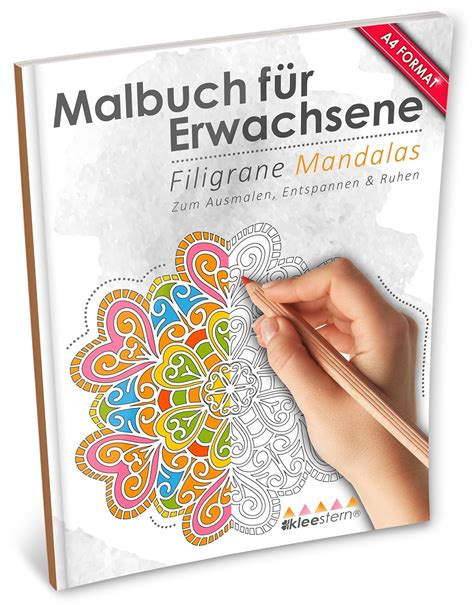 erwachsene malbuch|kleestern a4 malbuch.